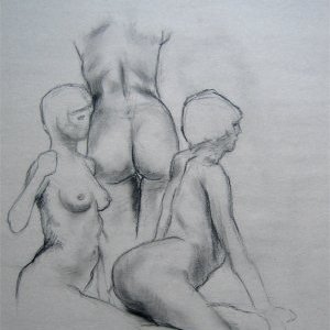 Trois nus dos et 3/4
