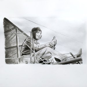 Femme aviatrice