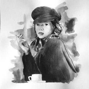 Jeune femme à la cigarette