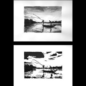 Pêche sur le lac